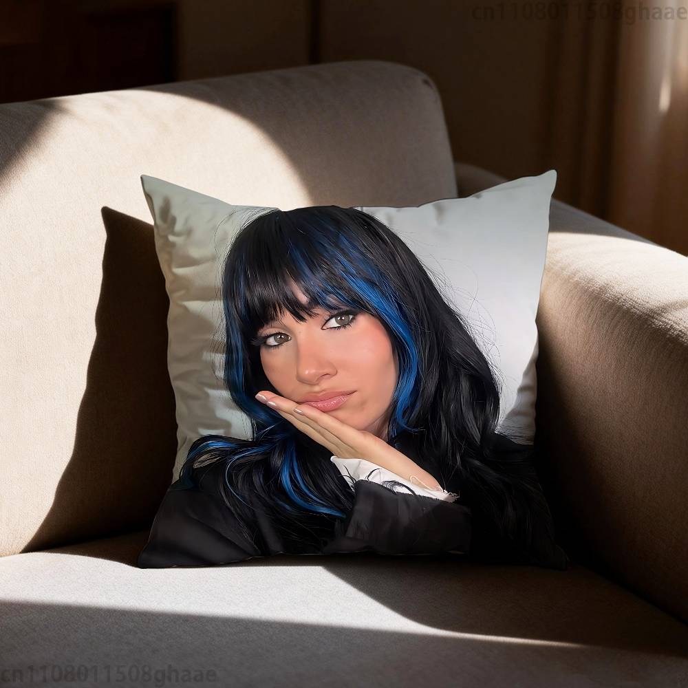 AAitana Cuarto azul Pillow Case Square DoubleSided Printing Short Plush Sofa Cushion Cover Bedroom Bedside Pillow