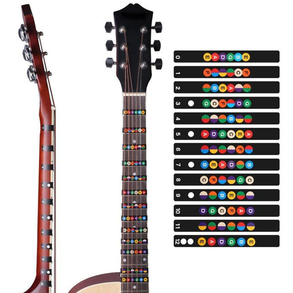 

Electric Guitarra Accessories Guitar Scales Stickers Guitar Fretboard Note Labels