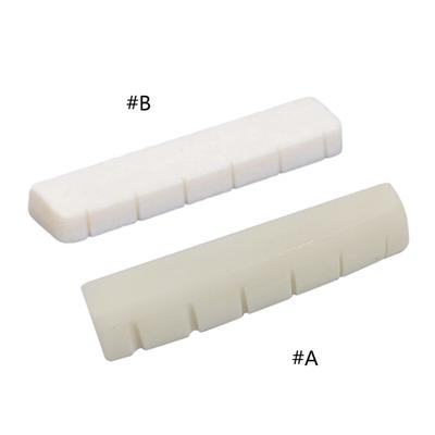 Acoustic Guitar Saddles Nut Set Bridge Saddles Guitar Replacement Part Bridge Part Bone Texture for Repairing Use