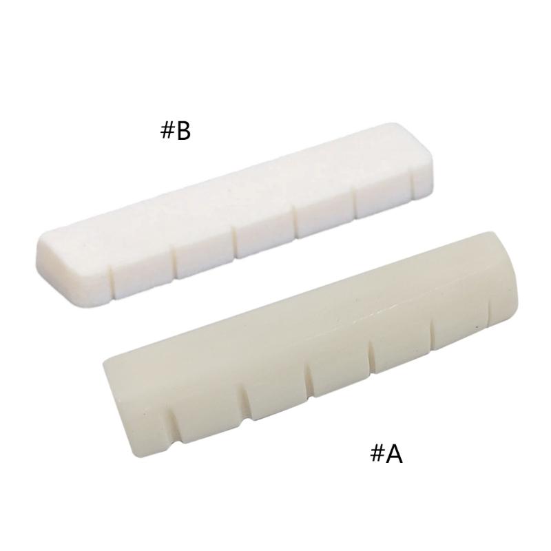 Professional Acoustic Guitar Repair Part Guitar Bridge Saddles Bone Texture Suitable for Enhancing Sound Projection