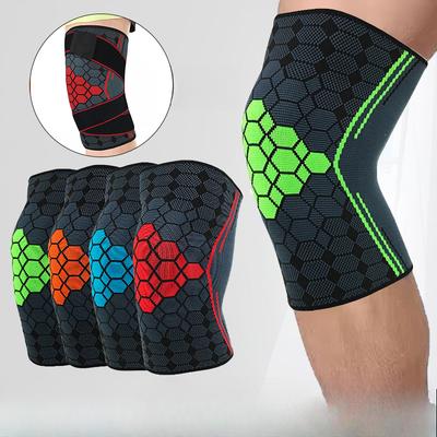 Dzianinowy Żakardowy Oddychający Wysokoelastyczny Ochraniacz Kolana Bieganie Fitness Koszykówka Jazda na Rowerze Antypoślizgowy Ochraniacz Nogi Towary Sportowe Outdoor