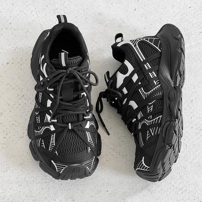 

Men s 7CM Height Boost Sneakers: 2025 Casual Dad Shoes with Thick Soles Men s 42