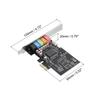 uxcell PCIe Sound Card Internal Stereo Audio Card 24 Bit with CD Computer Case Internal PCIe Channel Adapter Board for Desktop PC Computer Black 5.1