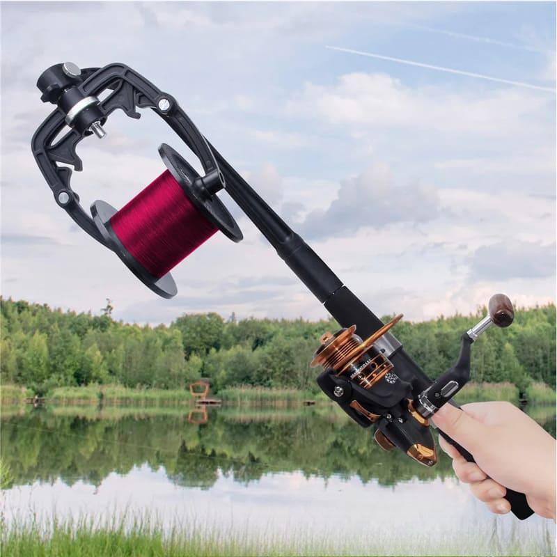 Handliche tragbare Angelrolle Langlebige und korrosionsbeständige Handangelrolle aus Nylon und Lader Ergonomischer Griff Geeignet für alle Angler