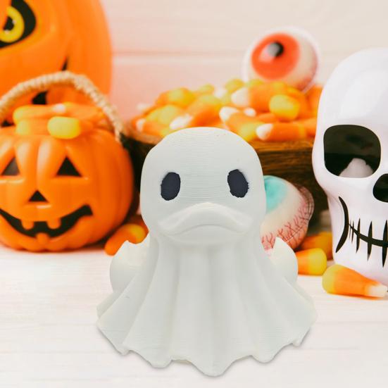 3D Printed Crocodile Duck Figurine Ghost Pumpkin Demon Duck Statue Animal Sculpture Home Office Decoration Ornament