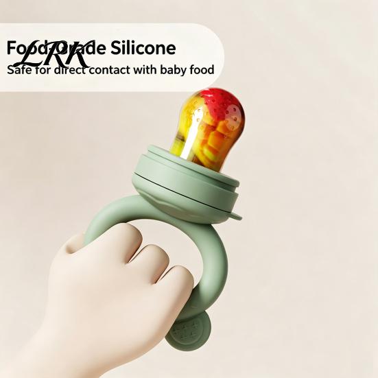 Baby Feeding Training Tool Silicone Fruit Feeder/Mold, Food Teething Relief Pacifier, Easy Pacifier to Hold Safe Chewer for Infants Travel Feeder