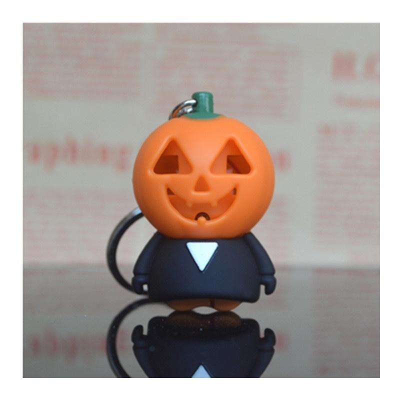 Φωτισμός LED Κρεμαστό Φιγούρα Κολοκύθας για Απόκριες Παιχνίδια Με Ήχο Μπρελόκ