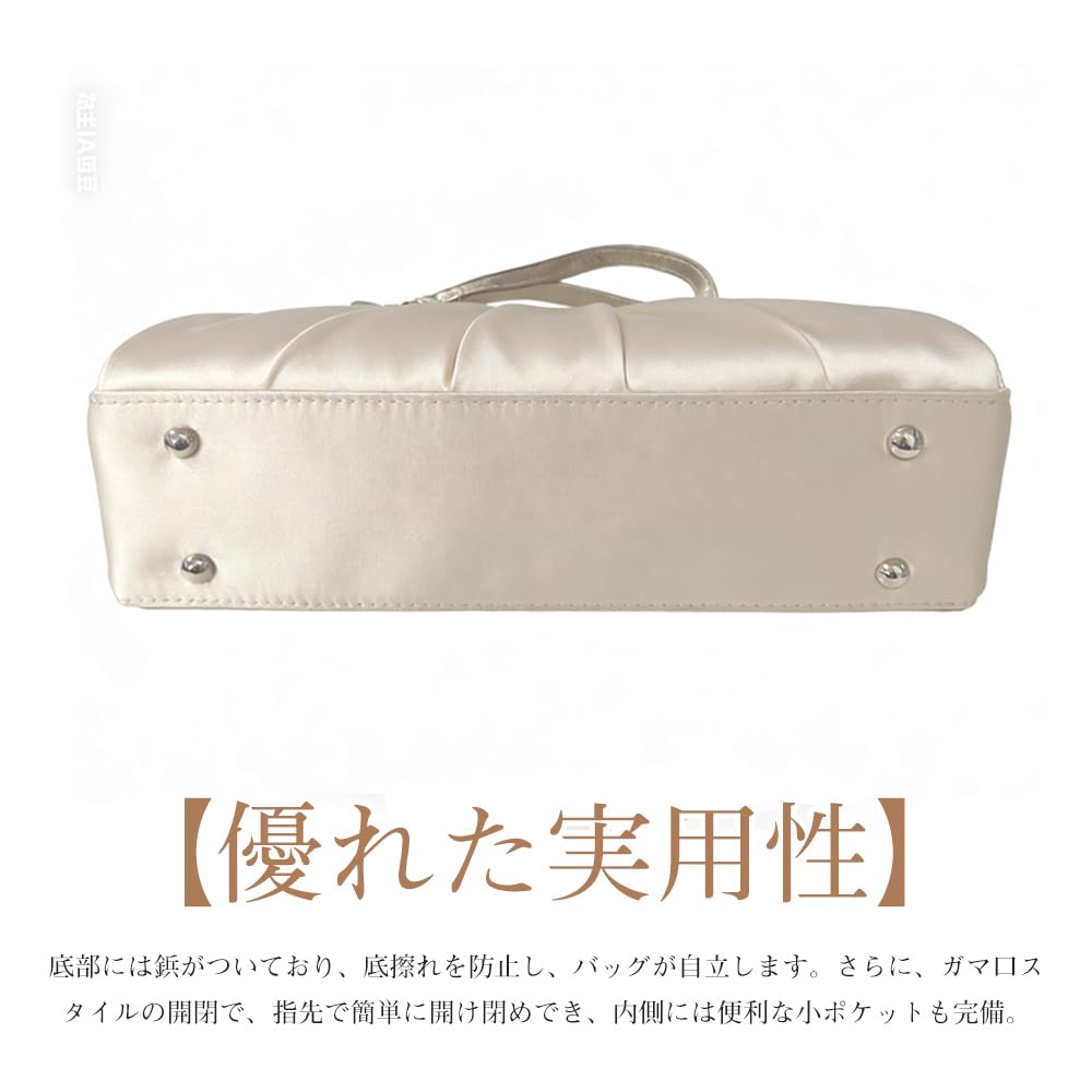 LIKENNY Party Bag, Wedding, Large Lace Handbag, Pearl Bag, Japanese-Style Dinner Bag, for Women, Suitable for Banquets