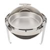 Chafing Dish Buffet Set Stainless Steel Buffet Chafer 6L Buffet Catering Food Warmer Alcohol Heating Visible Glass Lid