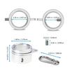 Flag Poles Rings Aircraft Grade Aluminum Construction Stainless Steel Carabiner Fit 0.9-1.05 Inch Porch Marine Flagpoles