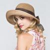 Summer Bow Ribbon Wide Brim Women's Cap Beach Straw Hats Panama Hat Sun Hat