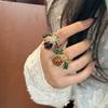 Rerto Bee Crystal Brooches For Women Enamel Rhinestone Animal Tassel Lapel Pins Men'S Suit Collar Pin Badge Accessories