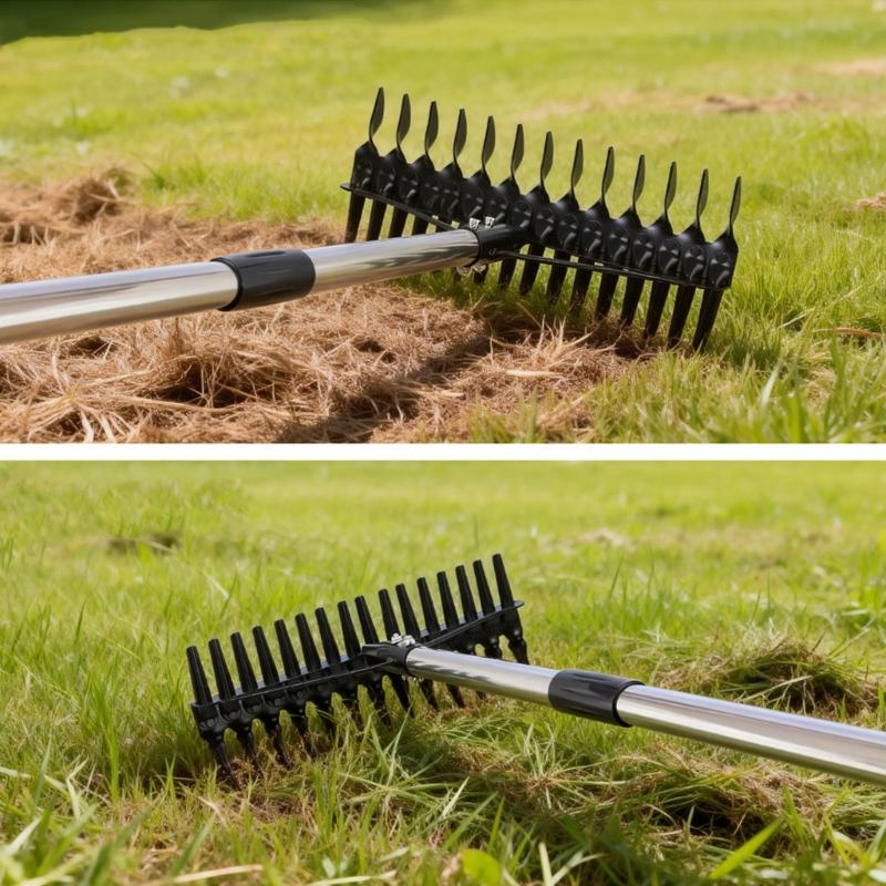 Heavy Duty Garden Implement Constructed Of Stainless Steel For Yard Maintenance And Weeding