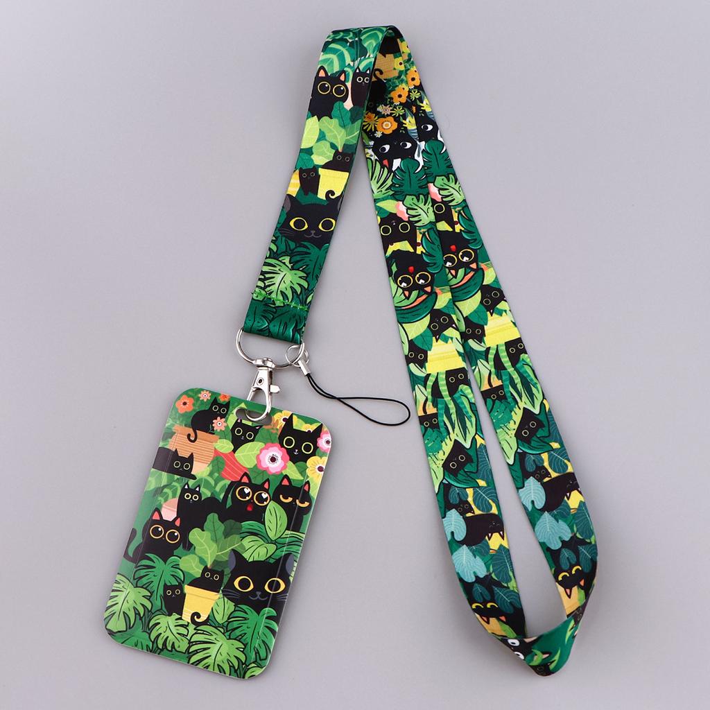 New Model Animal Hanging Loop Strap Webbing Student Cartoon Pet Leash Set Work Card Mobile Phone Rope Identification Card
