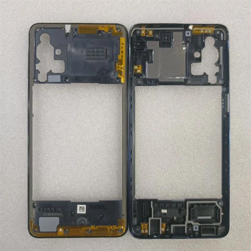 Phone Housing Middle Frame+Battery Back Cover Case Panel Lid Rear +Camera Lens Repair Parts for Samsung Galaxy M31S 5G M317F