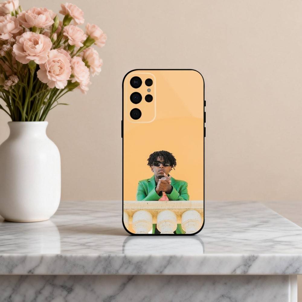 Cool Rapper 21 S-Savage-E Phone Case For Samsung S25,24,23,22,30,21,10,9,Ultra,Plus,Lite,FE,4,5 G Soft Black Case