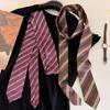 Korean Striped Tie Stripe Shirt Tie Decoration Casual Waist Belt  Women