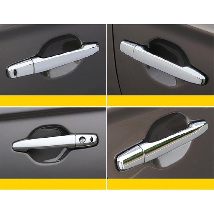 8X Chrome Car door Handle Cover Trim For -2025 Mitsubishi Outlander Sport