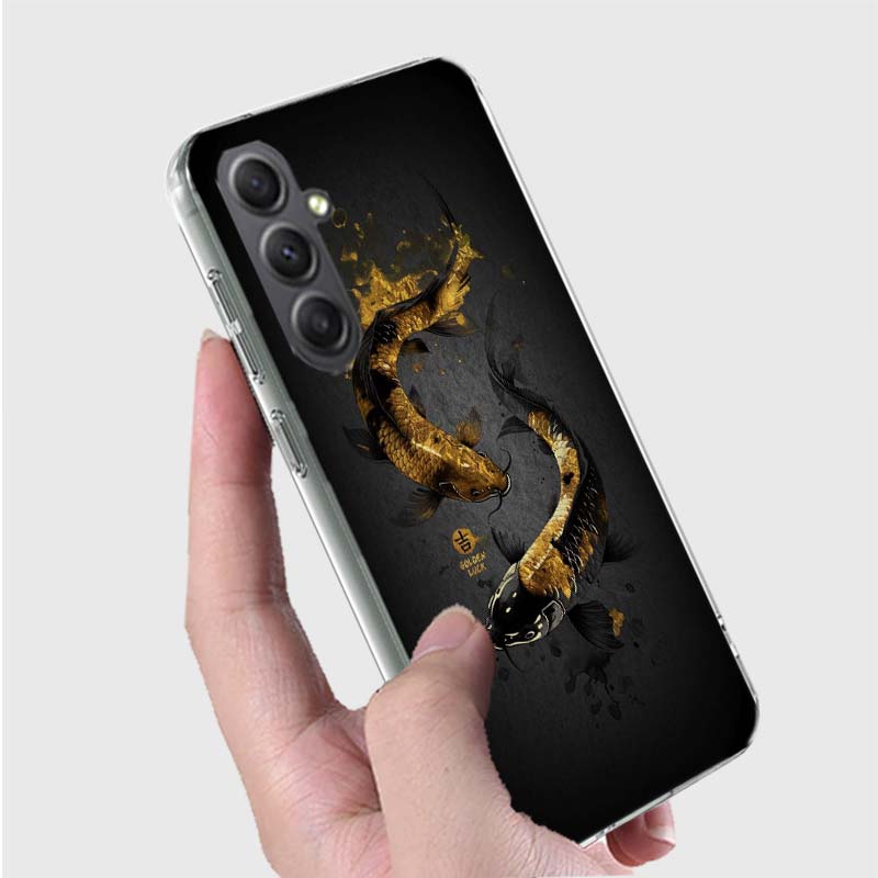 Majestic Koi Fish Phone Case for Samsung A16 A26 A36 A56 A17 A37 A57 A07 A06 A02S A03 A04S A05S Galaxy Note 20 10 A50S A71 A51 A