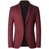 Blazer da uomo casual primaverile e autunnale sottile giacca di mezza età top singolo occidentale abito casual