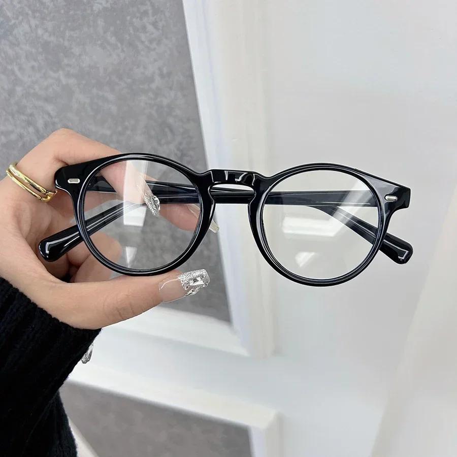 Square Anti Blue Light Glasses Fashion Retro Classic Women Men Computer Gaming Eye Protective Plain Spectacles
