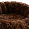 Round Pet Nest Bed Fuzzy Cat Bed Calming Donut Bed with Non-Slip Bottom Washable Fluffy Dog Bed for Small Medium Dogs And Cats