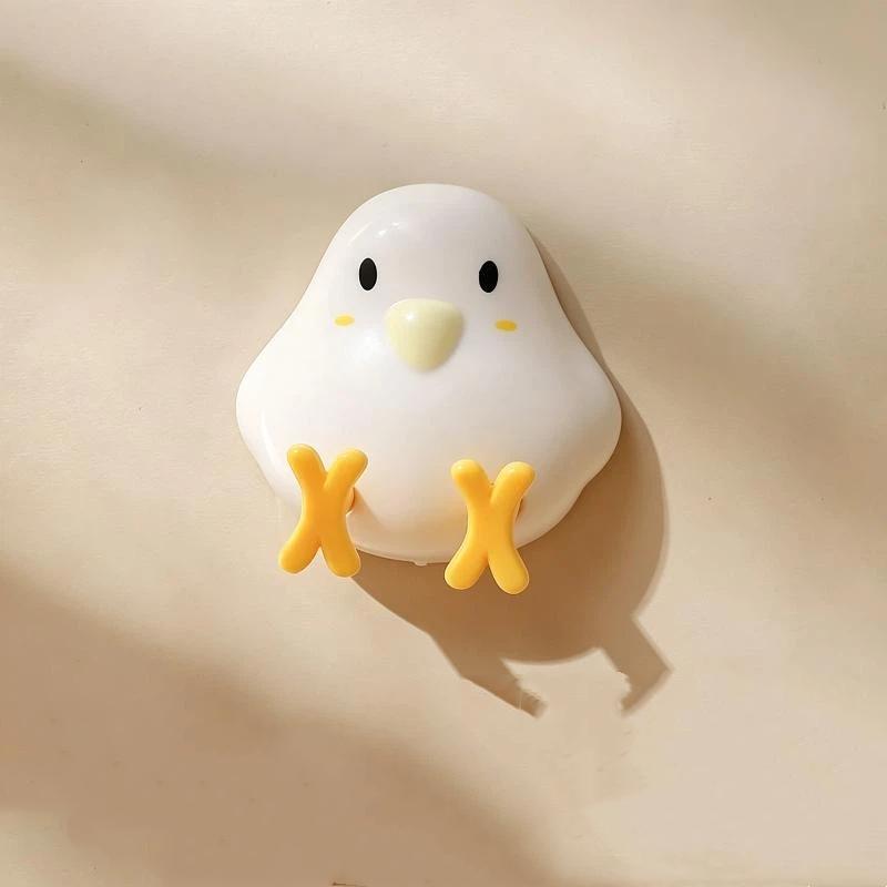 1/2Pcs Cable Rack Chicken Duck Shape Cable Holder Strong Load Bearing Data Cable Storage Hook Wall Mounted Space Saving Rack