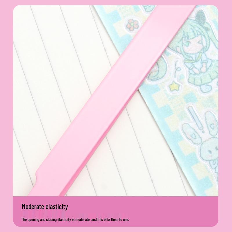 123mm Anti-Stick, No-Glue, Stainless Steel Round Tip Colored Tweezers for Jewelry and False Eyelashes