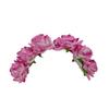 LYF5STAR Artificial Bridal Baby Pink Rose Flower Veni Gajra, Suitable For Women Girls Traditional Indian Wedding, Marriage and Engagement