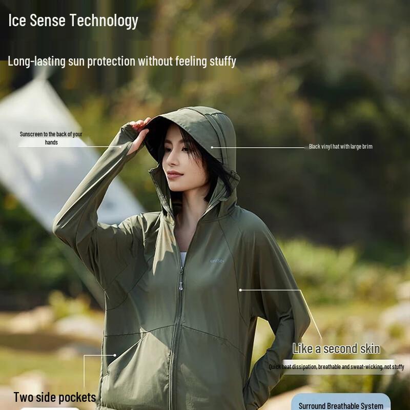 WEZHOU Women's UPF50+ Cooling Sun Protection Jacket