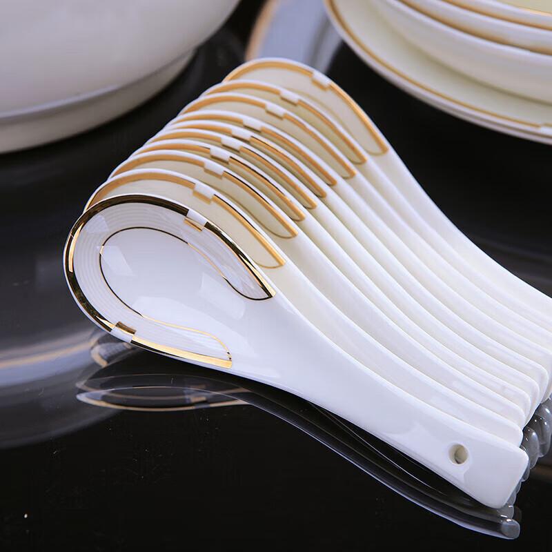 Set de veselă ceramică de lux Jingdezhen, 58 de piese