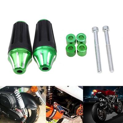 1 Par Deslizador de Chasis Universal para Motocicleta de Aleación de Aluminio con Tornillo 8mm/M8 para Honda Verde