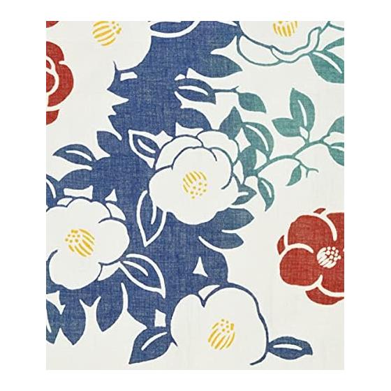 Miyamoto Towel Tenugui "Kaka" Kanchu Tsubaki 36x90cm Dyed Hand Towel 50096 Tablecloth Handkerchief Cotton Made in Japan