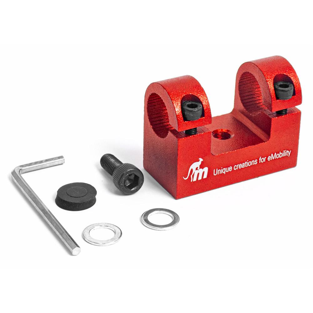 Дополнительный держатель брызговика Monorim для модернизации подвески V4 красный