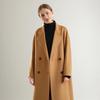 2024 Autumn Double-Breasted Woolen Women's Mid-Length Loose Coat