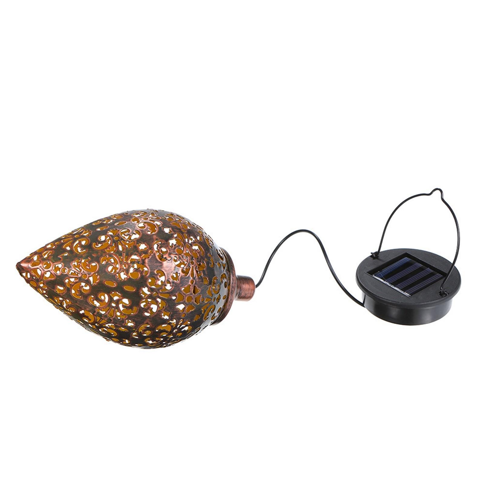 

Solar Outdoor Chandeliers Garden Lights Metal Decorative Lights Sidewalk Decorative Pile Light білий