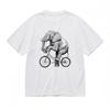 Women's Fashion Breathable Classic T-Shirt Fun Animal Cycling Graphic Tee