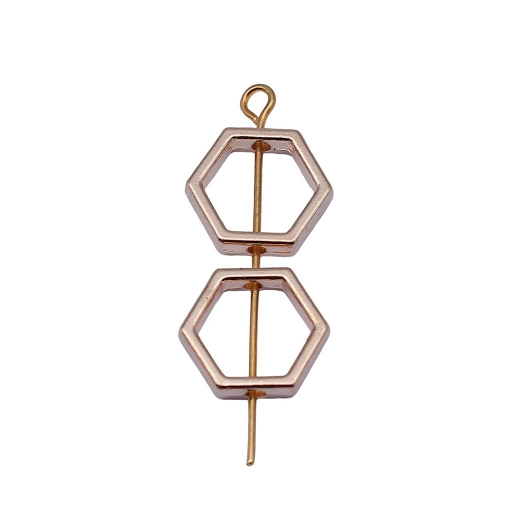 Openwork Beads Mini Hole Geometric Frames For Minimalist Jewelry Components