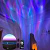 A USB Powered Aurora Projection Lamp, RGB Light Color Can Be Changed by Buttons and Remote Control, No Battery, PC Lampshade, PVC Body Required