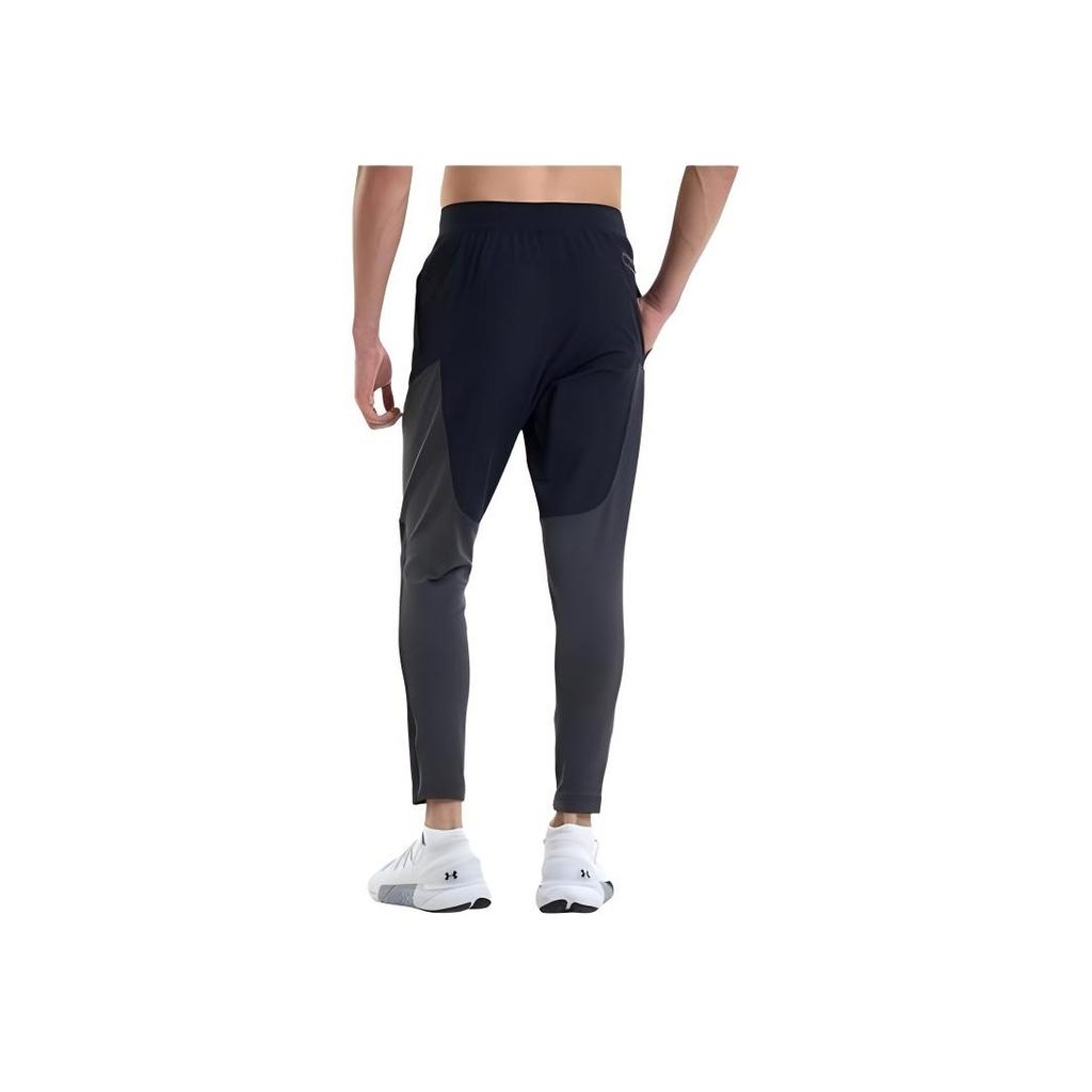 Under Armour Solid Color Elastic Slim-Fit Sports Pants Men Bottoms Black 1373788-001
