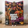 Grand Theft Auto Blanket Comfortable Perfect for Sofa Couch Bed Four Seasons Universal Digital Print Suitable for Gifting Relatives and Friends