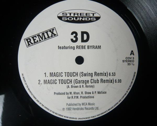 

12inch Record 3 D - Magic Touch COV3 Street Sounds 1992 UK Dance & Electronica Used