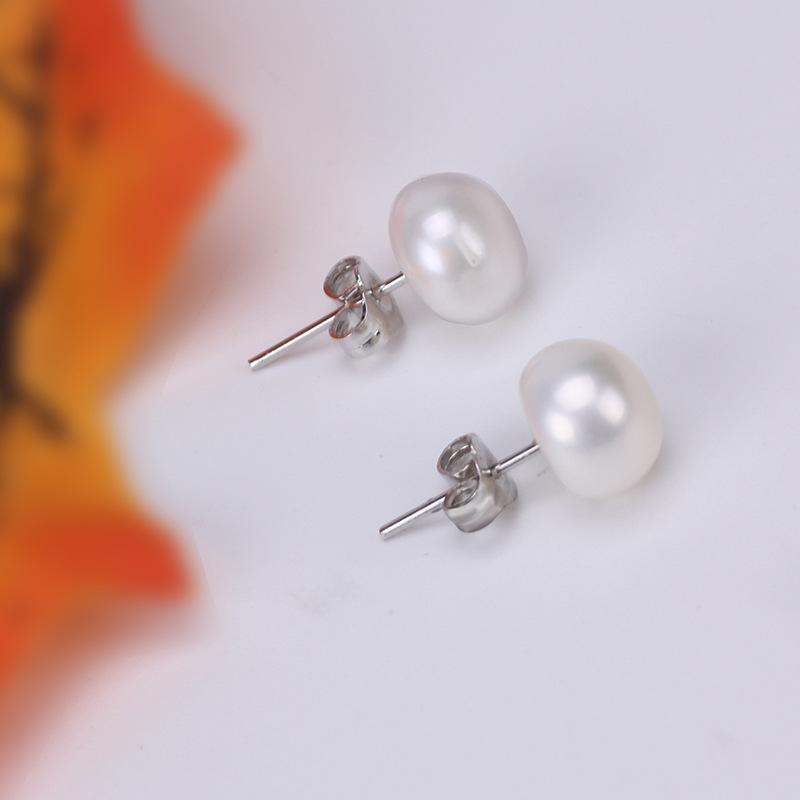 Earrings Women S Natural Freshwater Pearl Stud Earrings Women S Fashion Day Stud Earrings Jewelry белый