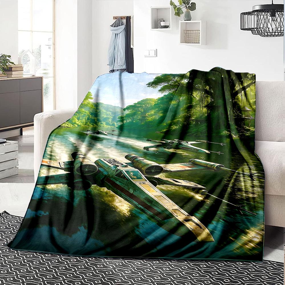 Star Wars Blanket Comfortable Perfect for Bedding Chair Office Four Seasons Multipurpose Digital Print Best Holiday Gift for Friends Family