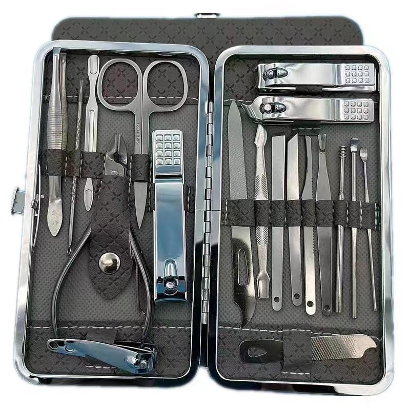 19-Piece Manicure Set Nail Clippers Nail Care Tools Manicure Kit