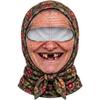 Soft Lightweight Fabric Funny Face Balaclava Breathability Realistic Printed Ski Mask  Cycling