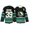 Mens Retro Embroidered Ice Hockey Jersey Team Shark 39 Practice Uniform Cotton Blend Sportswear