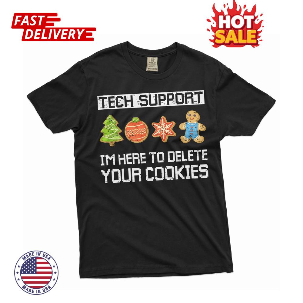 Funny Christmas Joke T Shirt Christmas Ugly Tees Technical Support Tech Inspired S