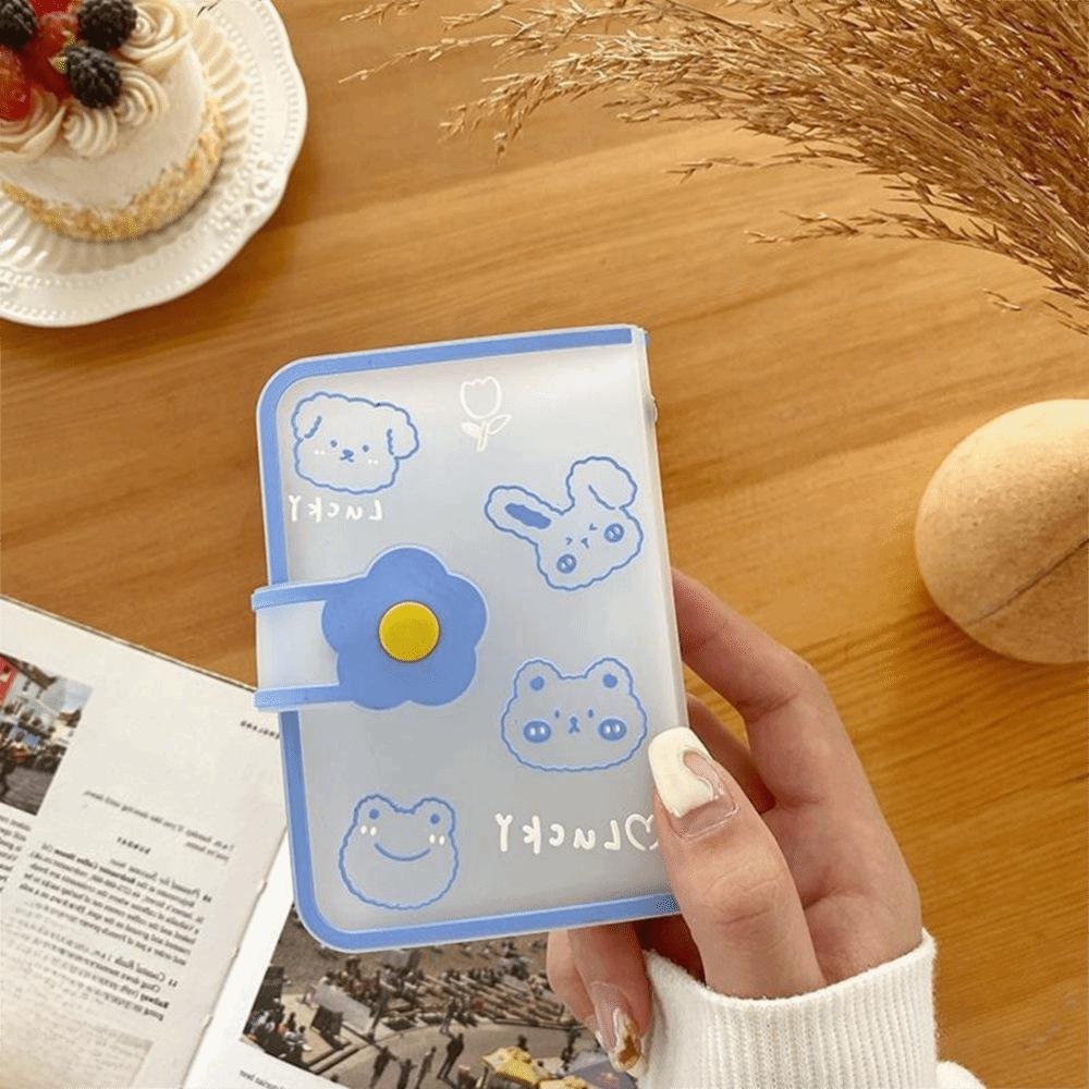 20 Bit Men Matte Transparent Credit Card Box Cartoon Card Holder Card Bag Credit Card Pocket