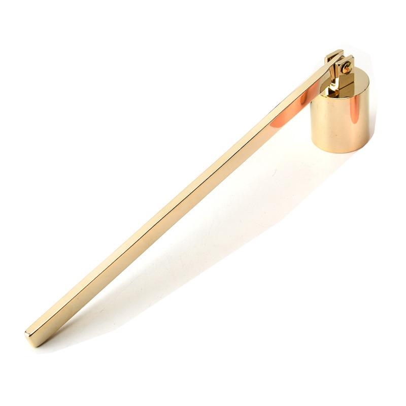 1pc Metal Candle Snuffer Gold/Black/Silver Bell-shape Wick Cover 18cm Handle Vintage Decor Home SPA Hotel